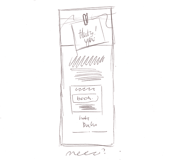 Sketching an Email Design